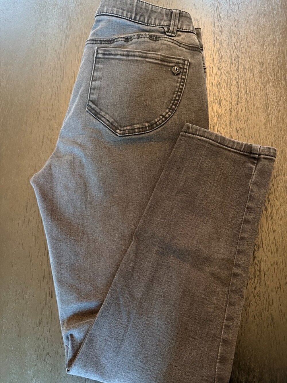 Democracy Ab Technology Skinny Ankle Jeans Black Gray Size 10